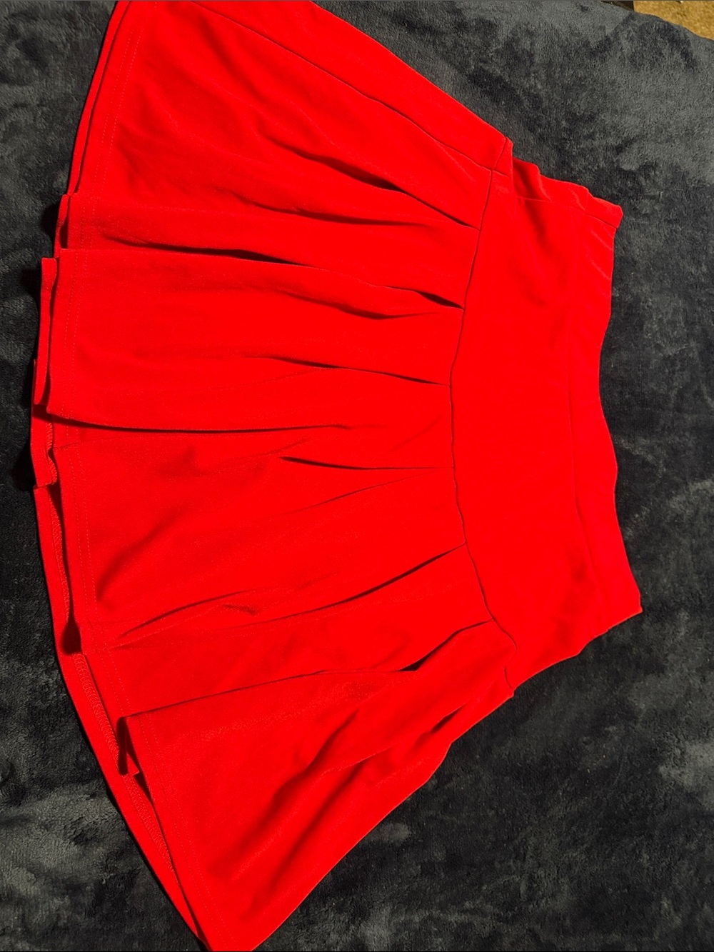 SHEIN dark Red Circle Skater Skirt set